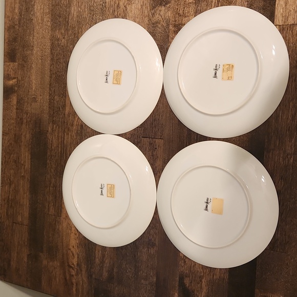 Vintage Fitz and Floyd Poppy Flower Plates 7.5"  Set of 4 Neiman Marcus - Picture 3 of 4